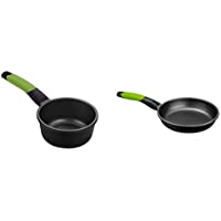 Los mejores  - BRA PRIOR - Cazo- 16 cm- aluminio fundido con antiadherente Teflon Classic + PRIOR - Sartén de 24 cm- aluminio fundido…